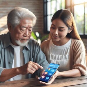 Cómo enseñar a un adulto mayor a usar un smartphone